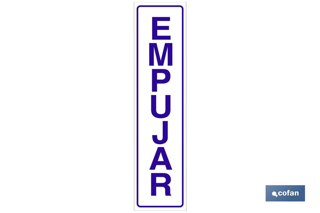 SEÑAL GLASSPACK ADHESIVA 175X45