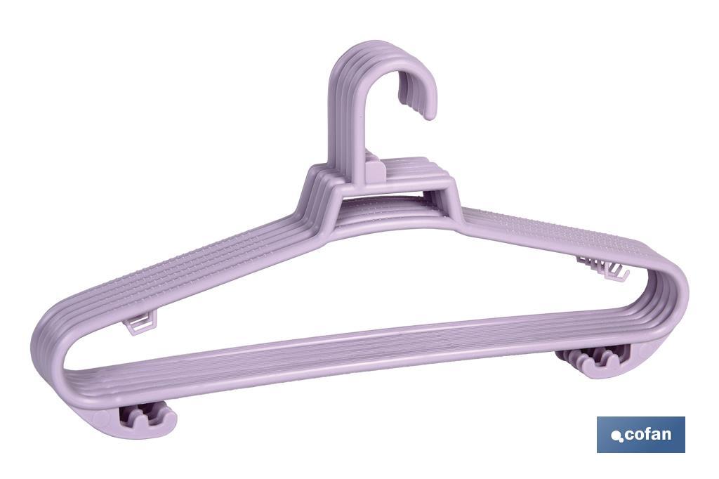 PACK DE 6 PERCHAS ROSAS CLARAS 38X18 cm