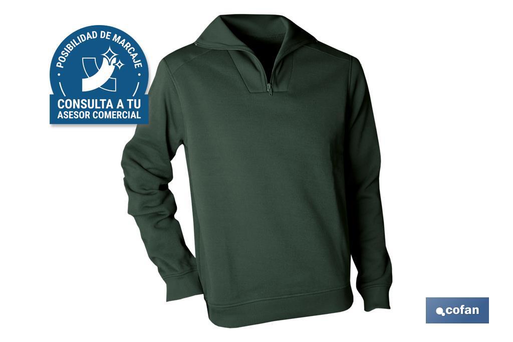 SUDADERA CUELLO CREMALL. VOLTA 280gms/m VERDE T-XXL (PACK: 1 UDS)