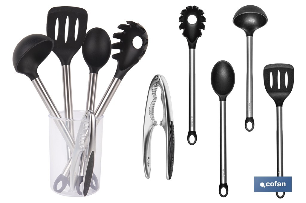 PACK DE 6 UTENSILIOS DE COCINA GAMA NEIGE (PACK: 1 UDS)