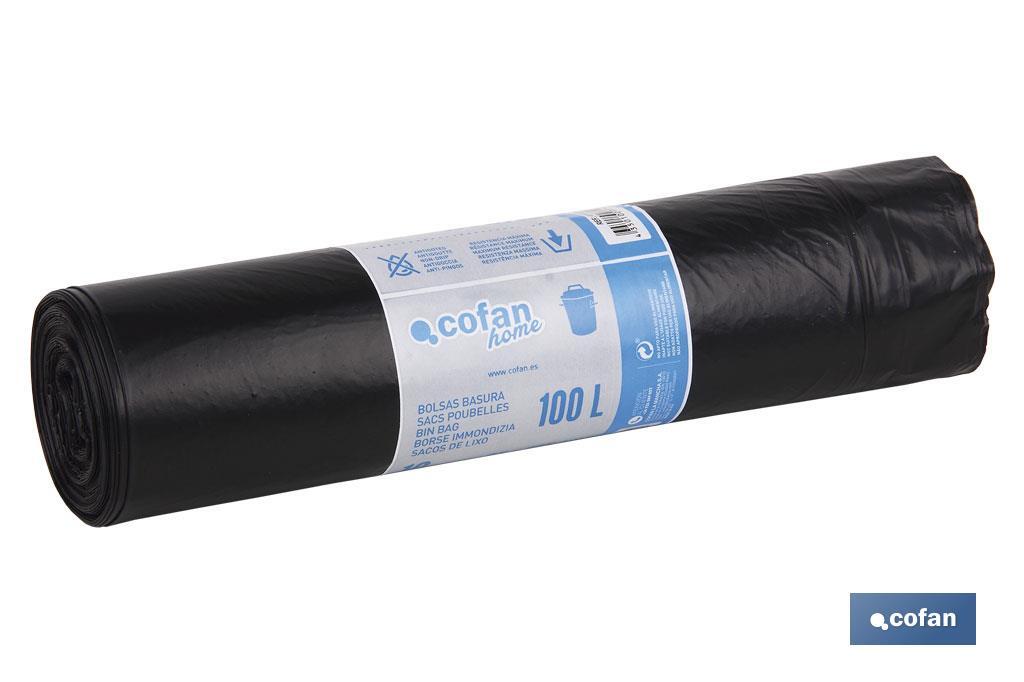 BOLSA DE BASURA  85X105 GALGA 190 COLOR NEGRO 10 UDS. (PACK: 1 UDS)