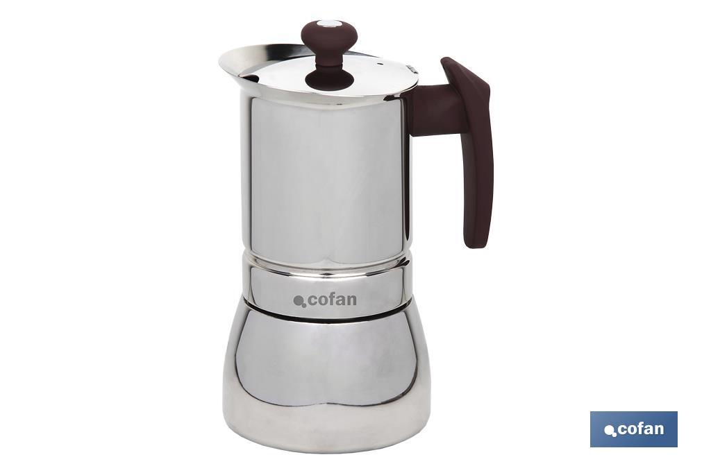 CAFETERA ITALIANA 6 TAZAS ACERO INOX (PACK: 1 UDS)