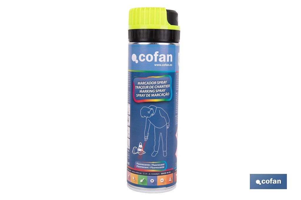 MARCAJE DE OBRA FLUORESC. AMARILLO 500ML