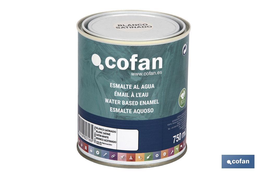 ESMALTE AL AGUA (750 ML) BLANCO SATINADO (PACK: 1 UDS)