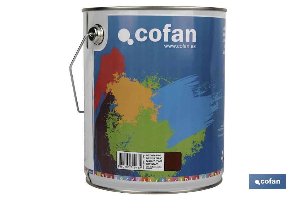 ESMALTE SINTÉTICO (4 L) COLOR TABACO (PACK: 1 UDS)