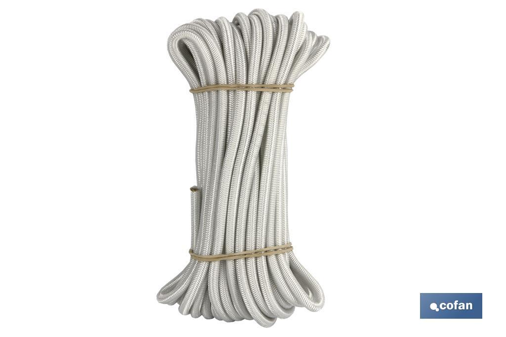 MADEJA CUERDA ELÁSTICA 6MM 10M BLANCO (PACK: 1 UDS)