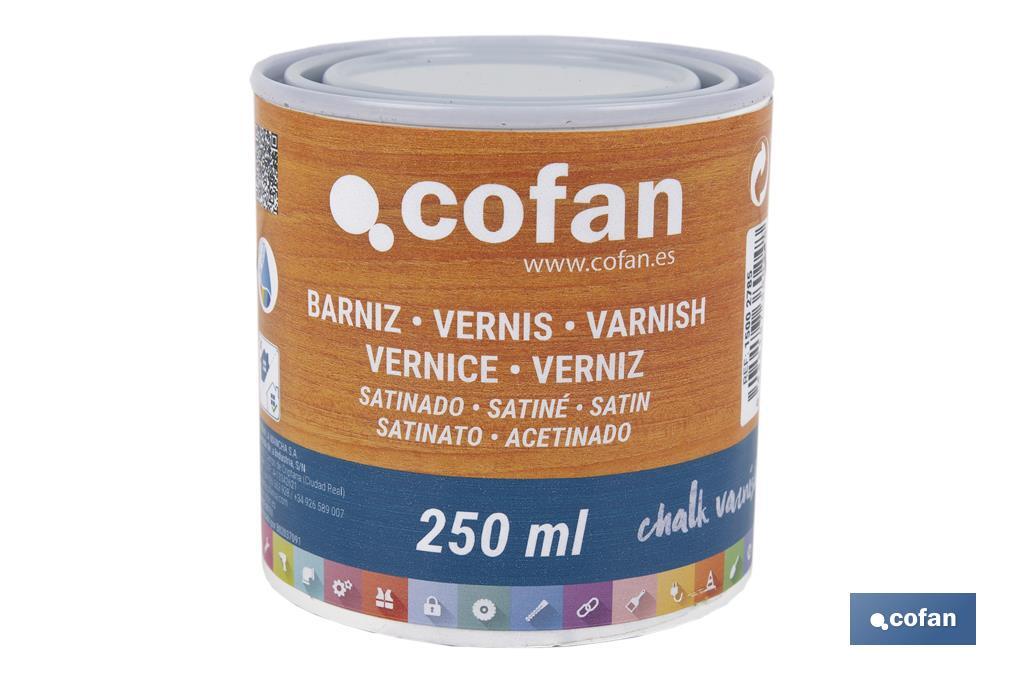 BARNIZ AL AGUA SATINADO, CHALK VARNISH, 250 ML (PACK: 1 UDS)