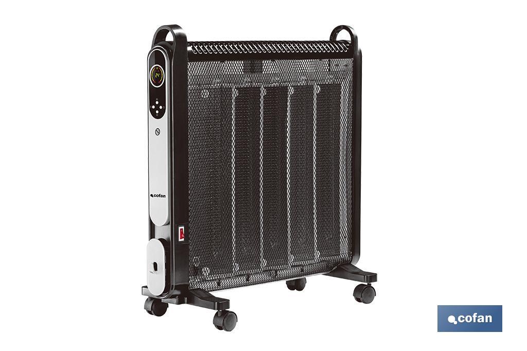 RADIADOR DE MICA NEGRO MODELO ASTANA 2000W TEMPORIZADOR-MANDO (PACK: 1 UDS)