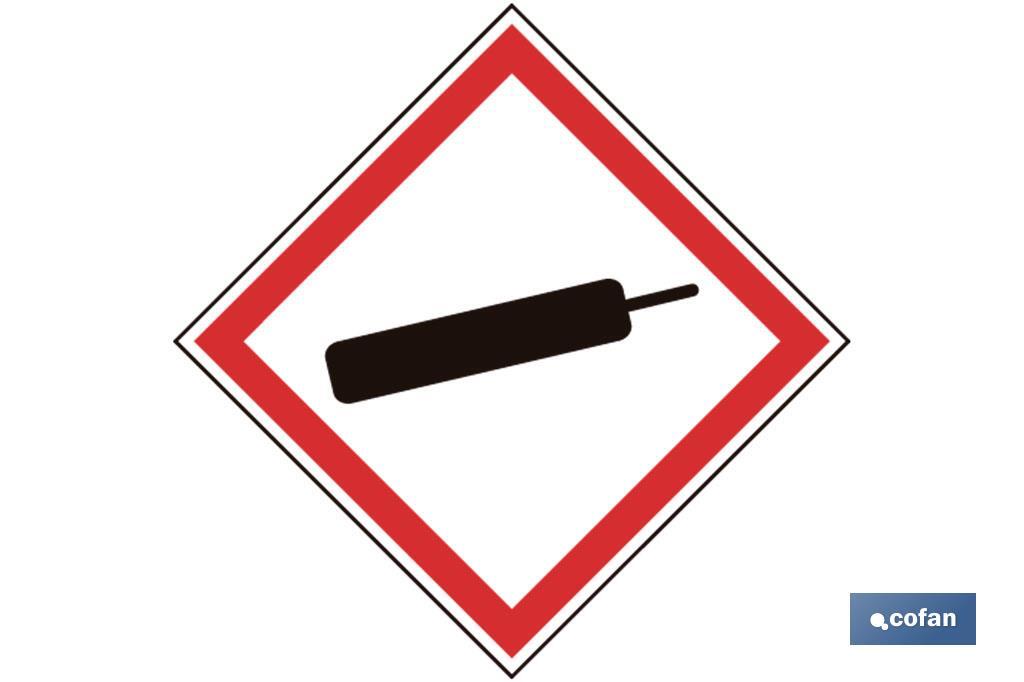 SEÑAL ADHESIVA MAT. PELIGROSAS 100X100 (PACK: 1 UDS)