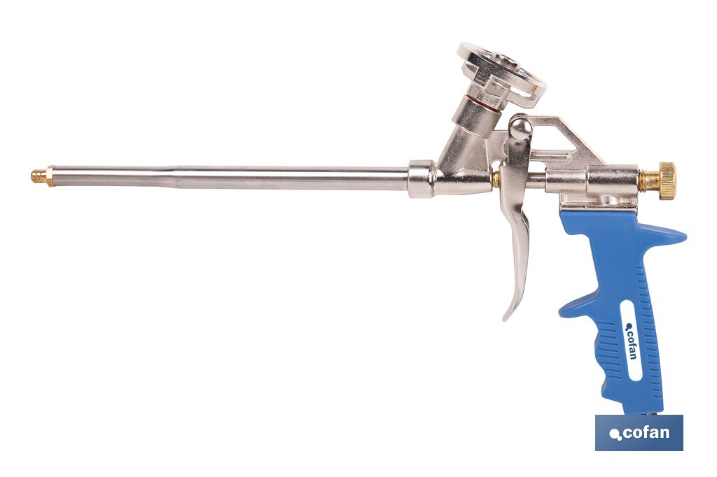 Pistola para Espuma de Poliuretano Ultra | Mango ergonómico | Medida 18 cm x ø2 mm