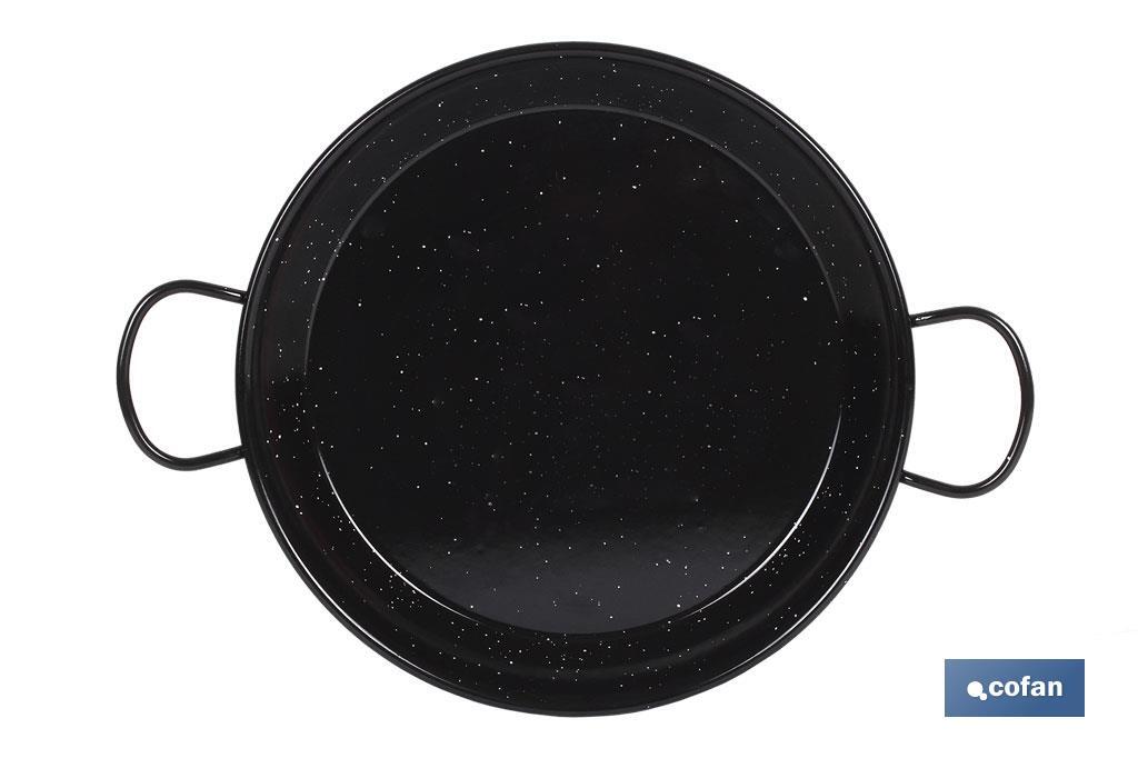 Paellera de acero esmaltada especial para inducción | Formato tradicional | Diseño con dos asas