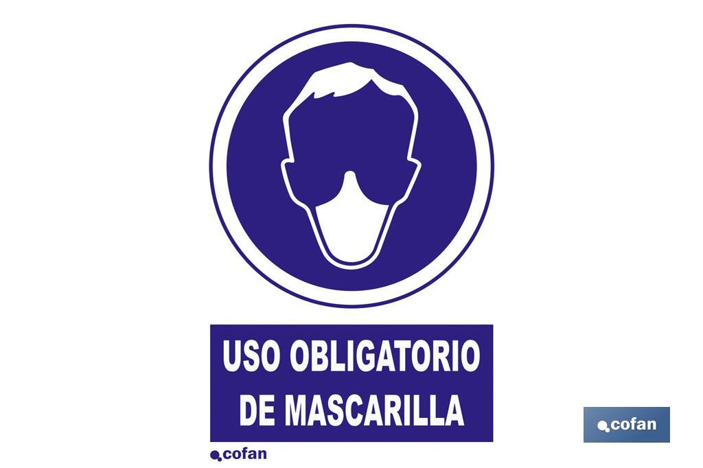 Uso obligatorio de mascarilla